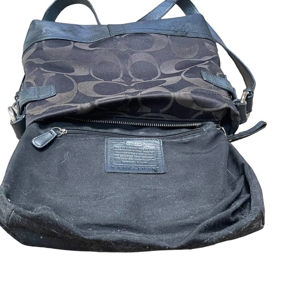 Coach Signature Optic Logo Chain Duffle Shoulder Bag Purse 19730 - Picture 11 of 16